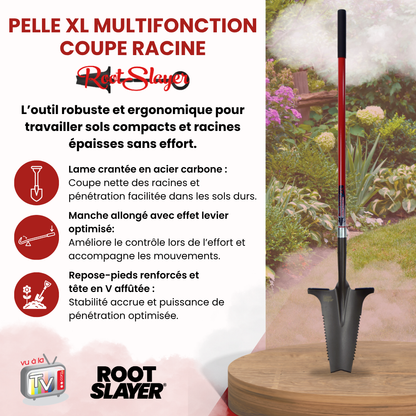 XL Rootslayer Spaten mit langem Stiel