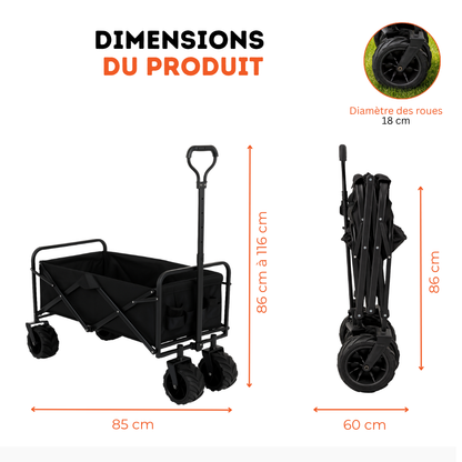 Faltbarer Einkaufswagen 150 kg